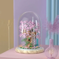 Конструктор Raya Toys Сакура - Небесна къща със светлини с купол, 1382 ч.