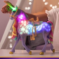 Kомплект интерактивна играчка светещ еднорог и кукла Spin Master Unicorn Academy Sophia & Rainbow Light-Up Wildstar, със звуци и музика