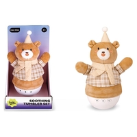 Плюшена музикална играчка Raya Toys Soothing Thumbler Set, неваляшка