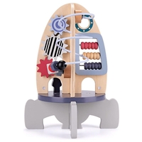 Бебешка играчка Raya Toys Дървен лабиринт Ракета
