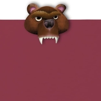 Разделител за книга със зъби - Мечка