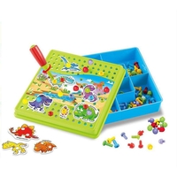 Пъзел и мозайка 2в1 Raya Toys Динозаври, 105 части