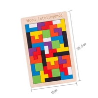Детски дървен пъзел Raya Toys WoodIntelligence Тетрис