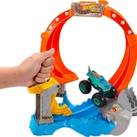 Писта Mattle Hot Wheels Monster Trucks Spiral Shark Smash, JFR08