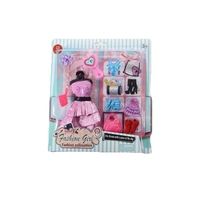 Комплект рокля с аксесоари Raya Toys за кукла, Асортимент