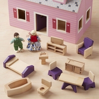Дървена къща с обзавеждане Melissa and Doug 13701