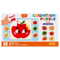 Двулицев когнитивен пъзел Raya Toys, 27 ч. с рамка