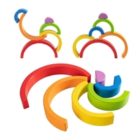 Дървена образователна играчка Raya Toys Дъга