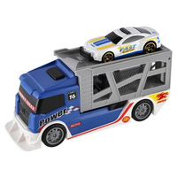 Детски камион автовоз Raya Toys Син с количка