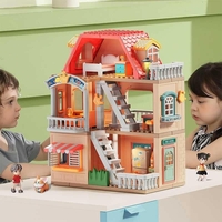 Kонструктор Feelo Къща за кукли на 3 етажа, 186 ч.