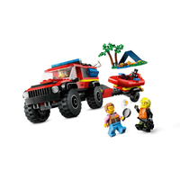LEGO® City Пожарникарски камион 4x4 със спасителна лодка 60412
