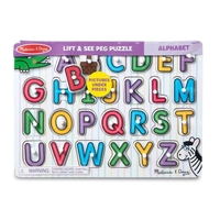 Дървен пъзел Melissa and Doug Азбука 26ч., 3272