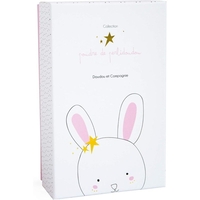 Плюшена играчка Doudou Lapin Etoile музикален заек 13 см, DC3519