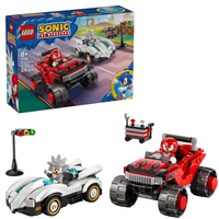 LEGO® Sonic the Hedgehog Колата на Silver срещу чудовищния камион на Нъкълс 77118
