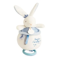 Плюшена играчка Doudou Lapin Matelot музикален заек 13 см, DC3520