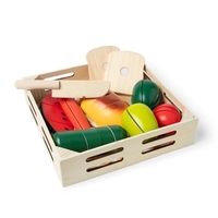 Детски дървен комплект за рязане Melissa and Doug Плодове 94041