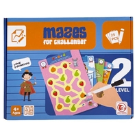 Образователни карти с маркер Raya Toys Learn and Practice Логика ниво 2, 25 броя