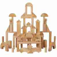Дървени блокчета Raya Toys 39 части