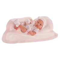 Кукла Бебе Antonio Juan Lua, с плетена пелена, 42 см., 50064