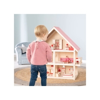 Къща за кукли дървена Roba Dolls, с обзавеждане