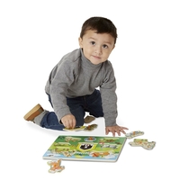 Дървен пъзел Melissa and Doug Домашни животни 19053