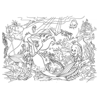 Детски пъзел Lisciani The Little Mermaid 35ч 48168