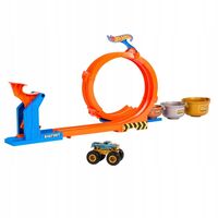 Писта Mattel Hot Wheels Monster Trucks Loop-and-Flip Trophy Challenge, 2 в 1