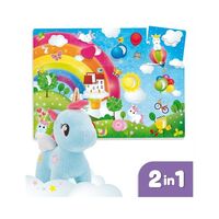 Бебешки мега пъзел Lisciani CAROTINA BABY с плюшен еднорог 76673