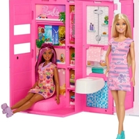 Къща за кукли Mattel Barbie Getaway House, с 11 аксесоара