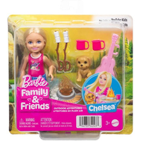 Игрален комплект Mattel Barbie Къмпинг, кукла Chelsea и аксесоари, JJV61
