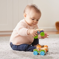 Комплект Melissa and Doug дървени коли с животно 3бр. 40129