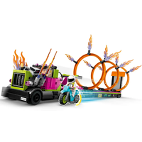 LEGO® City Stuntz Предизвикателство с камион за каскади и огнен обръч 60357