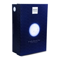 Плюшено мече Doudou Cleir de lune, светещо в тъмното, с кърпичка, 30 см.