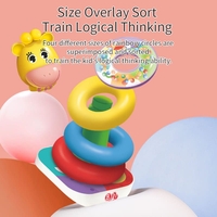 Комплект рингове и форми за сортиране Raya Toys Five Stars, с чукче