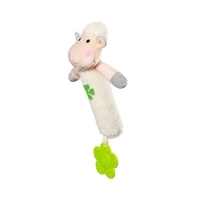 Плюшена играчка Babyono Писукаща с гризалка Овца 606