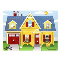 Дървен пъзел Melissa and Doug Къща със звуци 10734