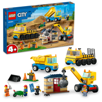 LEGO® City Строителни камиони и кран с разбиваща топка 60391