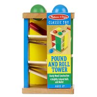 Дървена кула с топчета и чук Melissa and Doug 13559