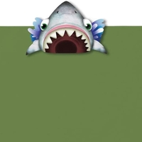 Разделител за книга със зъби - Акула