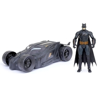 Игрален комплект Spin Master DC Comics Batman Батмобил с екшън фигура 30 см