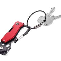 Ключодържател Troika Toolinator - мини инструменти червен