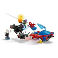 LEGO® Marvel Състезателната кола на Спайдърмен с Венъм и Зеления гоблин 76279
