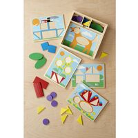 Дървени шаблони за редене в кутия Melissa and Doug 10528