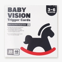 Бебешки карти за визуална стимулация Raya Toys, 0-12 м.