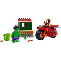 LEGO® Marvel Железния човек с мотоциклет и Хълк 76287