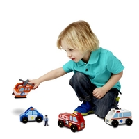 Спешен отряд дървени коли Melissa and Doug 19285