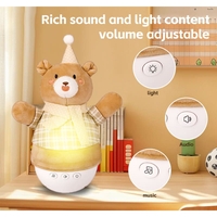 Плюшена музикална играчка Raya Toys Soothing Thumbler Set, неваляшка