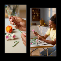 LEGO® Botanicals Букет с розови цветя 10342