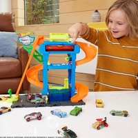Писта Mattel Hot Wheels Автомивка с тунел, с количка