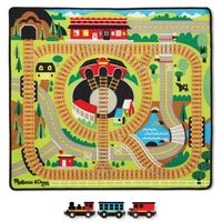 Килимче за игра с влакче Melissa and Doug ЖП гара 19554